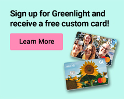 Greenlight custom card promo