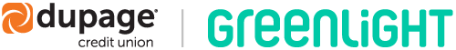 DuPage Credit Union and Greenlight Co-Branded Logo